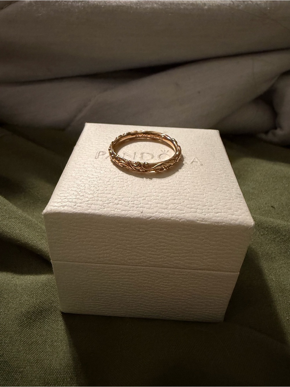 Pandora Rose Gold Ring Size 8.5 NO BOX